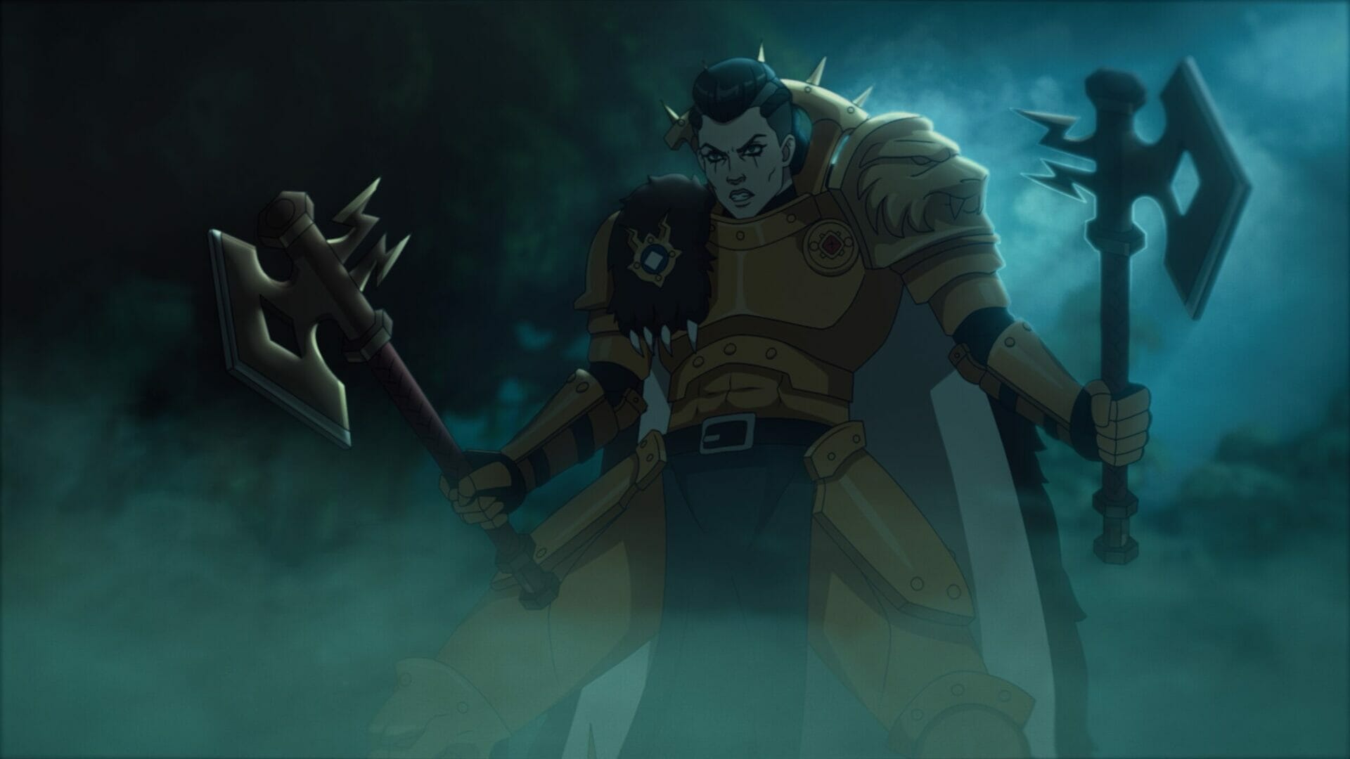Warhammer Blacktalon game trailer thumbnail, featuring a person with a aks in the right hand